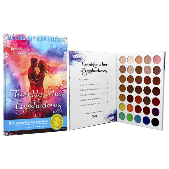 Twinkle In Her 35 Eyeshadows Palette- Book 1 by Rude Cosmetics-1.34oz Eye Shadow - Picture 3 of 4